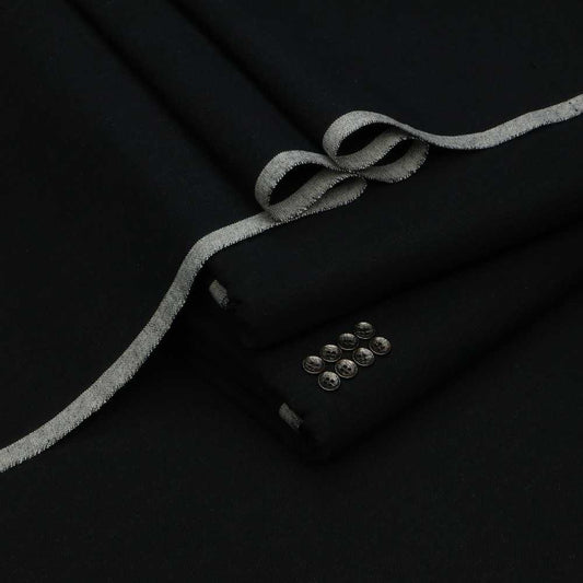 Men's Kamalia Khaadar premium quality jet black